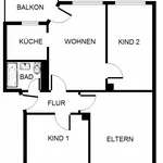 Miete 4 Schlafzimmer wohnung von 64 m² in Gelsenkirchen