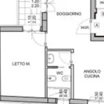 Rent 2 bedroom apartment of 50 m² in Bari