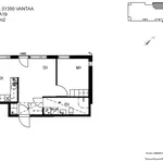 Rent 2 bedroom apartment of 40 m² in Vantaa