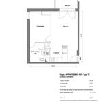 Appartement de 42 m² avec 2 chambre(s) en location à TOULOUSE
