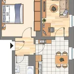 Miete 2 Schlafzimmer wohnung von 45 m² in Witten