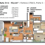 Rent 3 bedroom apartment of 88 m² in Jevany