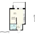 Rent 1 bedroom apartment of 34 m² in Huhtasuo-Kangasrinne,