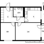 Rent 2 bedroom apartment of 60 m² in Oulu