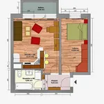 Pronájem bytu 2+kk 46m²rezervováno