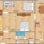 Miete 2 Schlafzimmer wohnung von 100 m² in Vienna