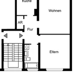 Miete 2 Schlafzimmer wohnung von 62 m² in Hattingen