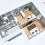 Pronajměte si 2 ložnic/e byt o rozloze 56 m² v Praha