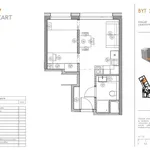 Pronajměte si 2 ložnic/e byt o rozloze 26 m² v Praha