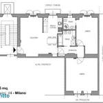 Affitto 3 camera appartamento di 95 m² in Milan