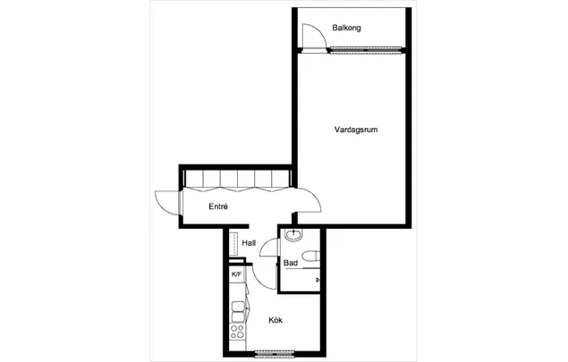 Hyr ett 1-rums lägenhet på 44 m² i Karlstad