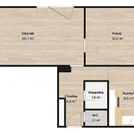 Pronájem bytu 2+1 53m²