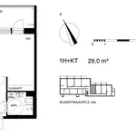 Rent 1 bedroom apartment of 29 m² in Tampere