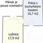 Pronajměte si 1 ložnic/e byt o rozloze 45 m² v Prague