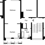 Miete 2 Schlafzimmer wohnung von 55 m² in Essen