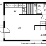 Vuokraa 1 makuuhuoneen asunto, 41 m² paikassa Vantaa