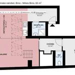 Rent 2 bedroom apartment of 63 m² in Brno