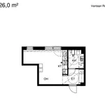 Rent 1 bedroom apartment of 26 m² in Vantaa