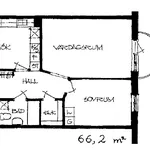 Hyr ett 2-rums lägenhet på 66 m² i Värnamo