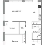 Hyr ett 3-rums lägenhet på 76 m² i Västerås