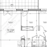 Appartement de 73 m² avec 3 chambre(s) en location à Bossey