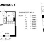 Rent 1 bedroom apartment of 34 m² in Tampere