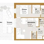 Miete 2 Schlafzimmer wohnung von 45 m² in Vienna