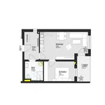 Miete 2 Schlafzimmer wohnung von 55 m² in Mühlheim