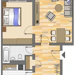 Rent 2 bedroom apartment of 61 m² in Dortmund