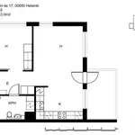 Rent 2 bedroom house of 53 m² in Veräjälaakso,