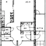 Vuokraa 3 makuuhuoneen asunto, 74 m² paikassa Vantaa