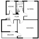 Miete 3 Schlafzimmer wohnung von 66 m² in Gelsenkirchen