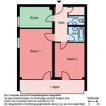 Miete 2 Schlafzimmer wohnung von 65 m² in Bochum