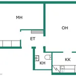 Rent 2 bedroom apartment of 38 m² in harjapäänkatu