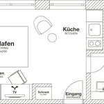 Miete 1 Schlafzimmer wohnung von 19 m² in Wolfsburg