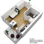 Rent 1 rooms apartment of 22 m² in Kristineberg