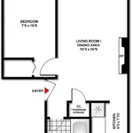 Rent 1 bedroom apartment of 465 m² in Manhattan