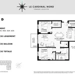 4 bedroom apartment of 1065 sq. ft in Quebec