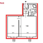 Pronajměte si 2 ložnic/e byt o rozloze 39 m² v Milovice