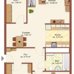 Miete 4 Schlafzimmer wohnung von 71 m² in Chemnitz