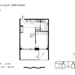 Rent 2 bedroom apartment of 45 m² in Helsinki