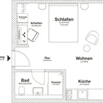 Miete 1 Schlafzimmer wohnung von 25 m² in Wolfsburg