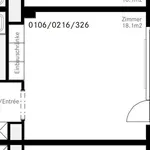 Rent 1 bedroom apartment of 26 m² in Kloten