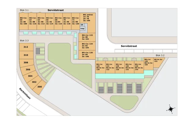 Huur 4 slaapkamer appartement van 108 m² in Almere