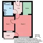 Rent 2 bedroom apartment of 45 m² in Bochum