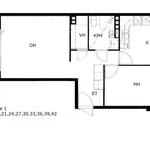 Rent 2 bedroom house of 54 m² in Kellokoski,