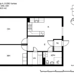 Rent 2 bedroom apartment of 58 m² in Vantaa