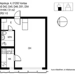 Rent 1 bedroom apartment of 31 m² in Vantaa