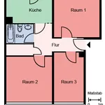 Miete 3 Schlafzimmer wohnung von 70 m² in Dortmund