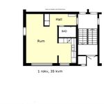 Rent 1 rooms apartment of 35 m², in Trelleborg
